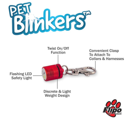 Flipo Pet Blinkers™ Flashing LED Pet Safety Light