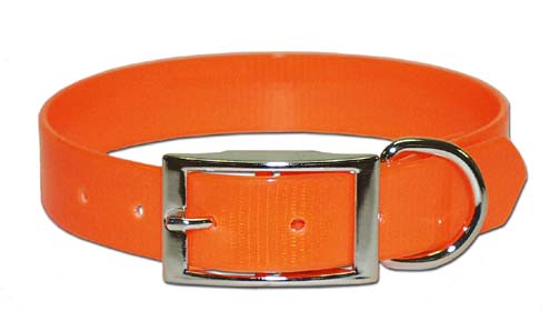 Leather Brothers  Sunglo Collar - Orange 1 in. x 21 in.