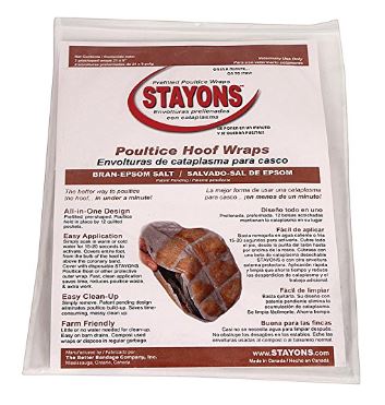 Durvet STAYONS Bran/Epsom Salt Poultice Hoof Wraps (2 Pack)