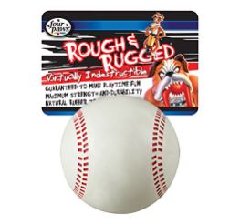 Four Paws Rough & Rugged Baseball Dog Toy (2.75)