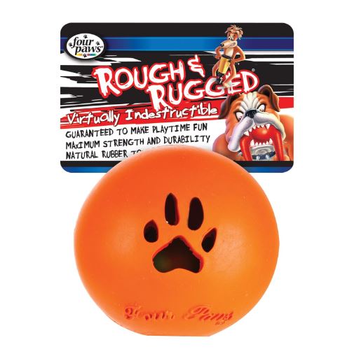 Four Paws Rough and Rugged Small Ball in Ball Dog Chew Toy (Small)