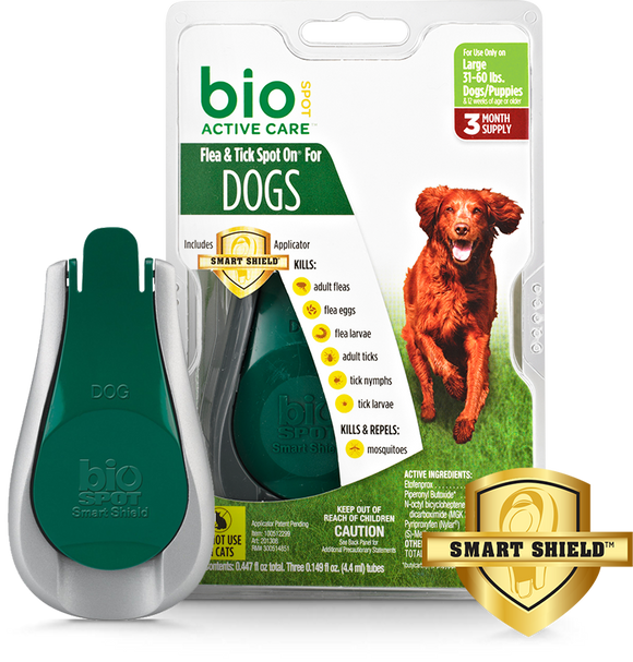 Farnam Companies, Inc BIO SPOT ACTIVE CARE™ Flea & Tick Spot On® for Dogs (6-12 lbs (3 Months Supply))